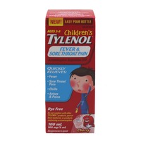 Tylenol Fever & Sore Throat Pain 2-5 years 100ml – Farah Foods